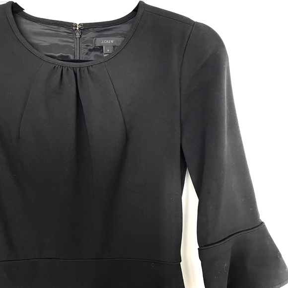 J.Crew Bell-sleeve sheath in stretch ponte dress - Picture 4 of 6